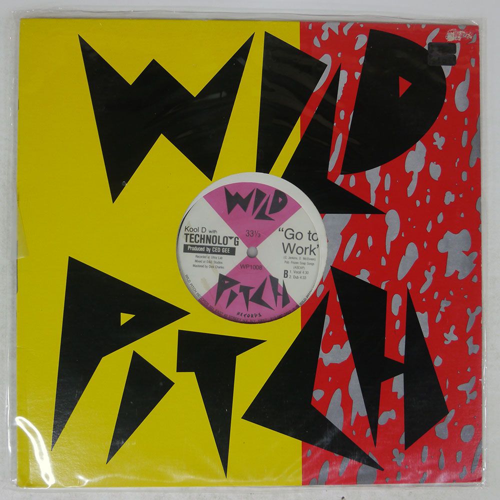 US盤 KOOL D ストア WITH TECHNOLO-G/NOW DANCE/WILD PITCH WP1008 12
