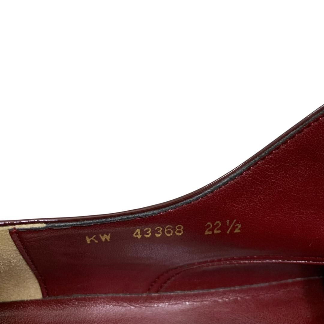 美品】ダイアナ (22.5) レースアップシューズ エナメル 厚底 本革 希少 