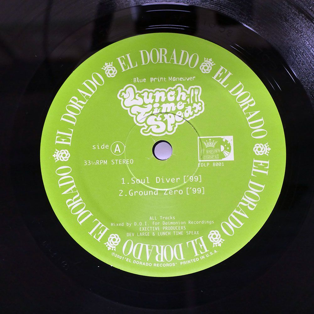 国内盤 LUNCH TIME SPEAX/BLUE PRINT MANEUVER/EL DORADO EDLP8001 12
