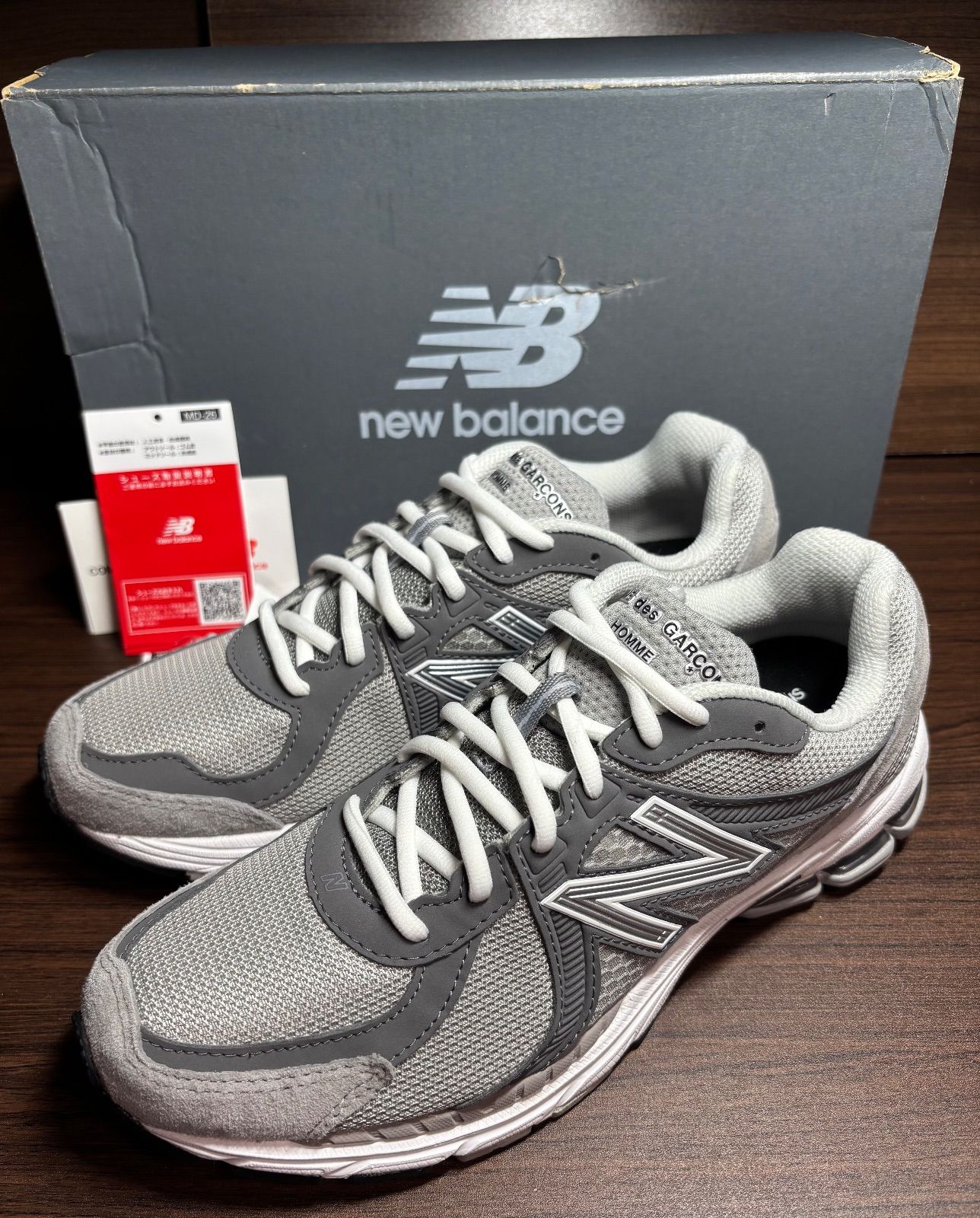 コムデギャルソン オム × ニューバランス 860V2 グレー ほぼ未使用