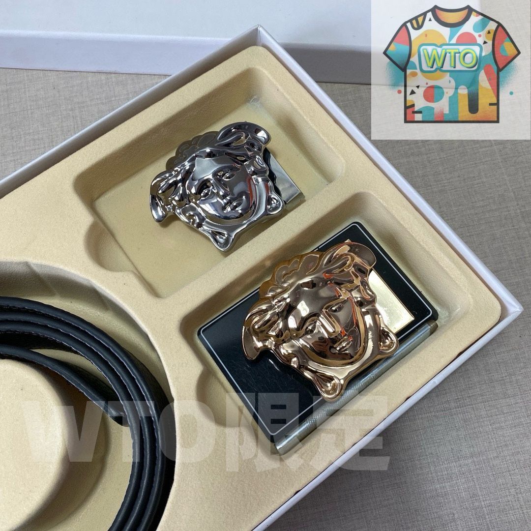 本日特価] ヴェルサーチ Versace 高級レザー ベルト＆バッグ スーパー