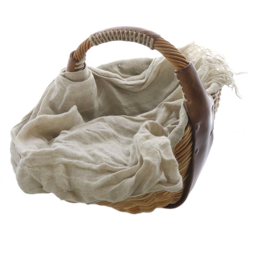 エバゴス EBAGOS レザー オイルショルダー かごバッグ ハンドバッグ 茶