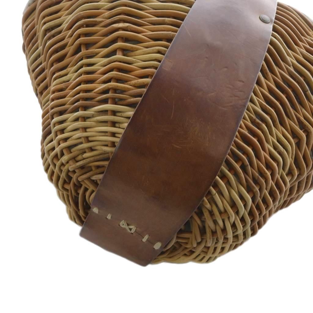 ✨美品 エバゴス かごバッグ オイルショルダーレザー ミラー バスケット型 美品 eb・a・gosエバゴス かごバッグ スカーフ ミラー 付き レザー