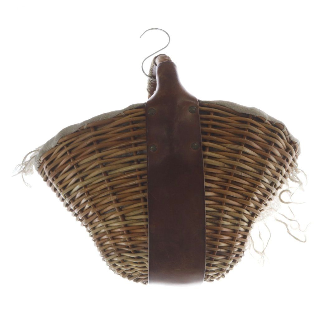 エバゴス　オイルショルダー　カゴバック 美品 エバゴス EBAGOS オイルショルダー 紅籐 トート型 ラタン