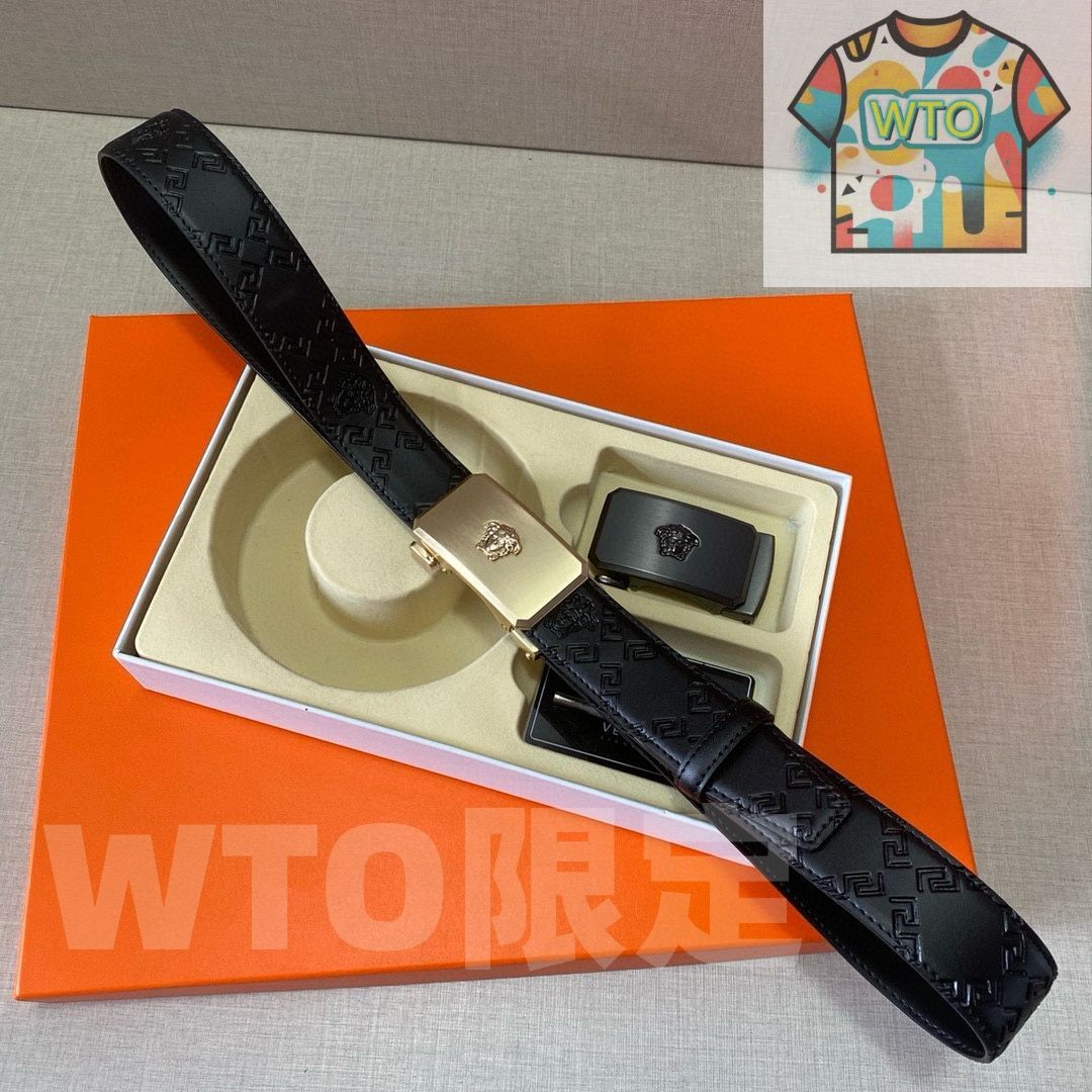 本日特価] ヴェルサーチ Versace 高級レザー ベルト＆バッグ スーパー