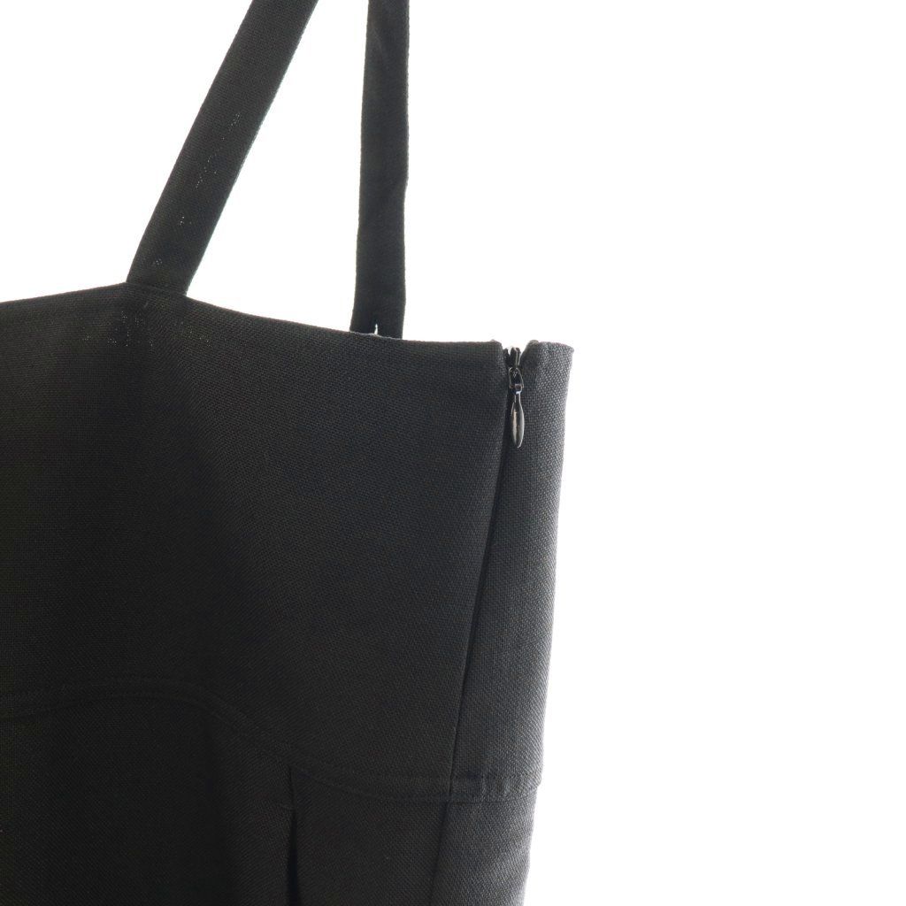 ヨリ yori 24SS ドライツイードサロペット オーバーオール 38 ブラック