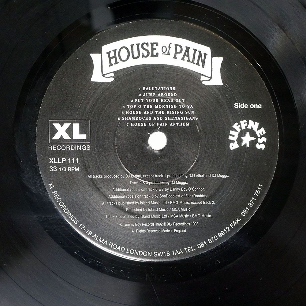 UK盤 HOUSE OF PAIN/FINE MALT LYRICS/XL XLLP111 LP - メルカリ