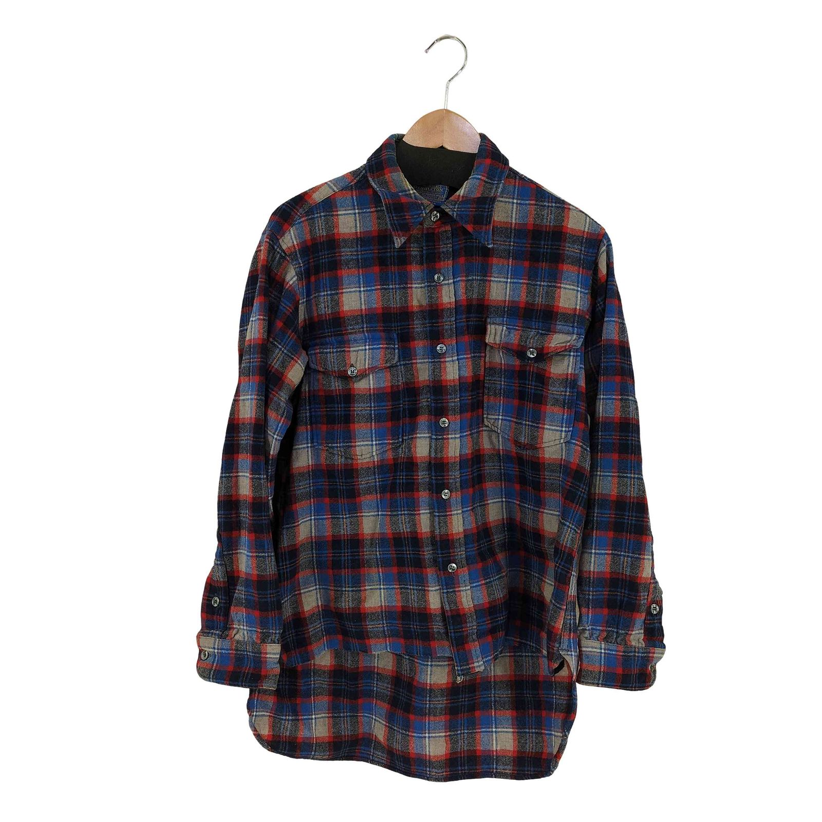 ペンドルトン　ネルシャツ　70s ペンドルトン PENDLETON 70s MADE IN USA 両フラップポケット ウール