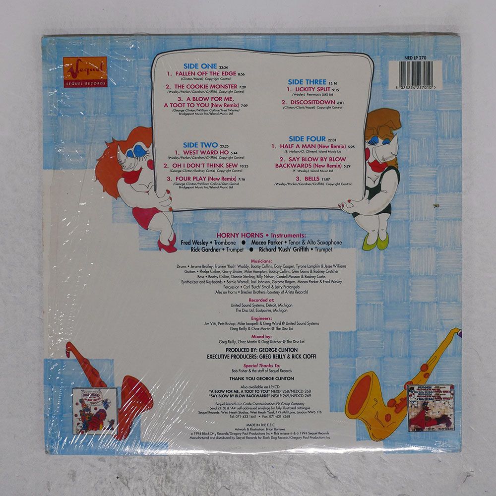 UK盤 FRED WESLEY/FINAL BLOW/SEQUEL 注文 NEDLP270 LP