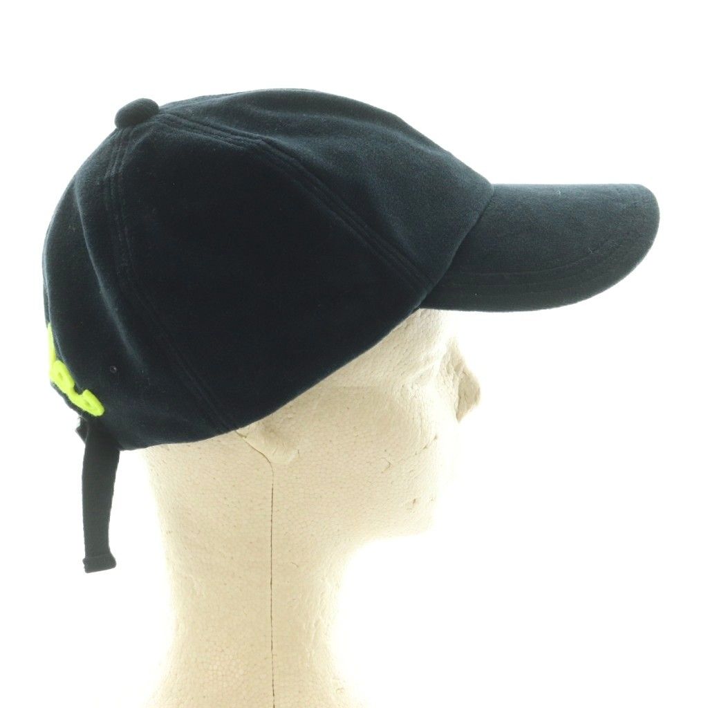 ラドロー LUDLOW キャップ 帽子 ベロア調 ロゴ 58cm ネイビー 紺