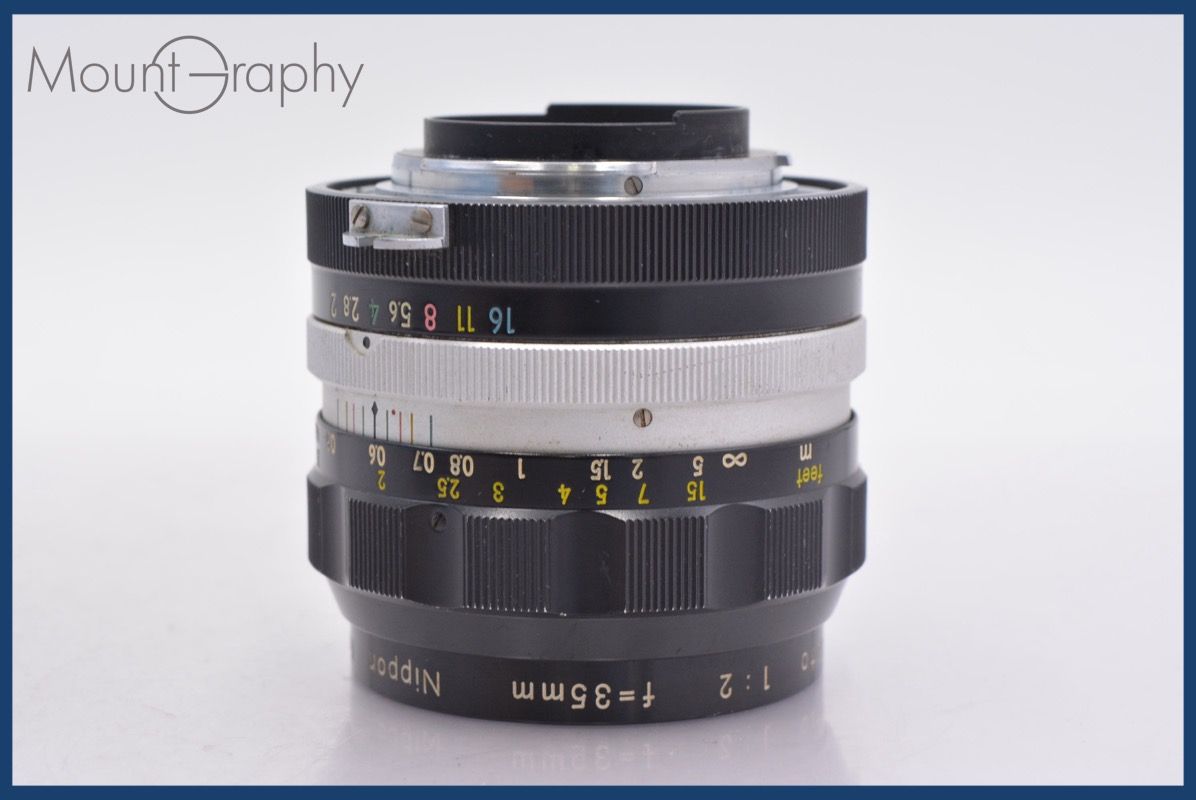☆実用美品☆ ニコン Nikon 節約 NIKKOR-O Auto 35mm F2 前後キャップ
