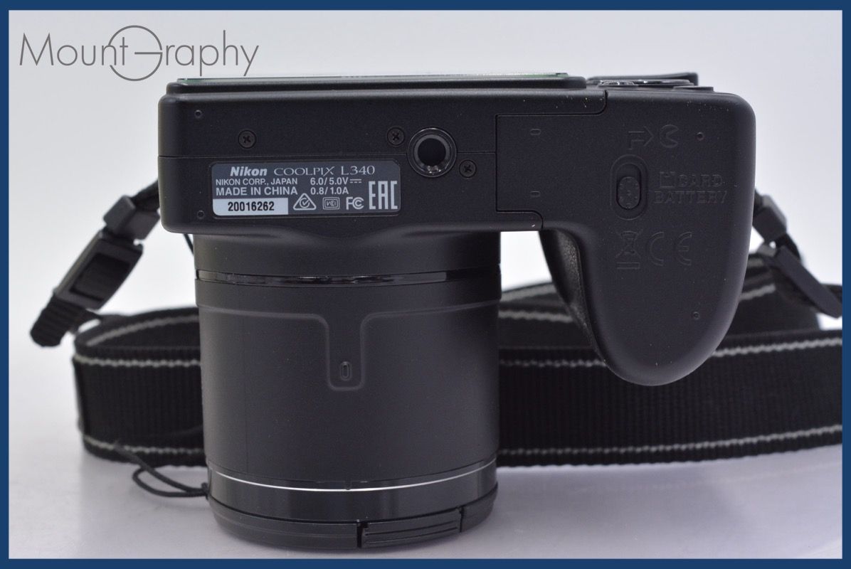 ニコン Nikon COOLPIX L340 28x 単三電池仕様 元箱、前キャップ付属