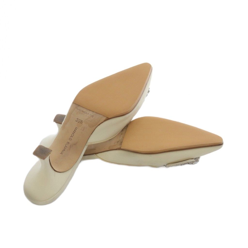 マノロブラニク MANOLO BLAHNIK MAYSALE BRIDAL ミュールパンプス