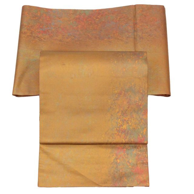 中古】 リサイクル 袋帯 正絹 落款あり 西陣織 伝統工芸士 箔屋清兵衛