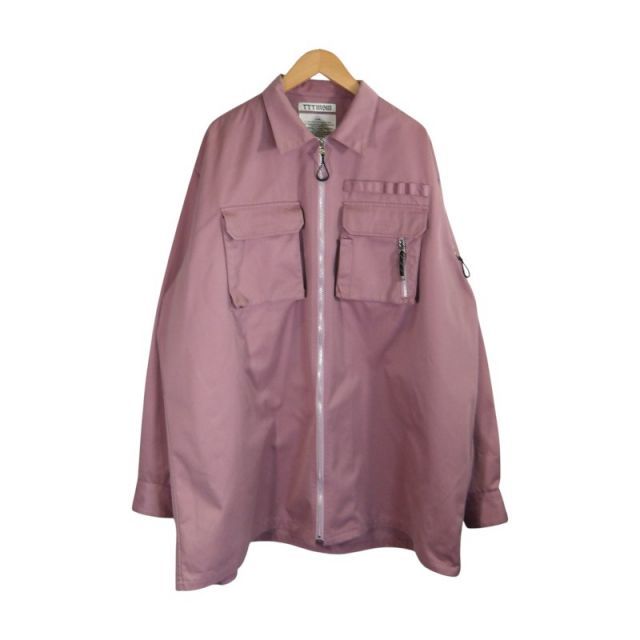 TTT MSW 18aw LONG SHIRT JACKET PURPLE サイズL 18AW-SH-003 ティー
