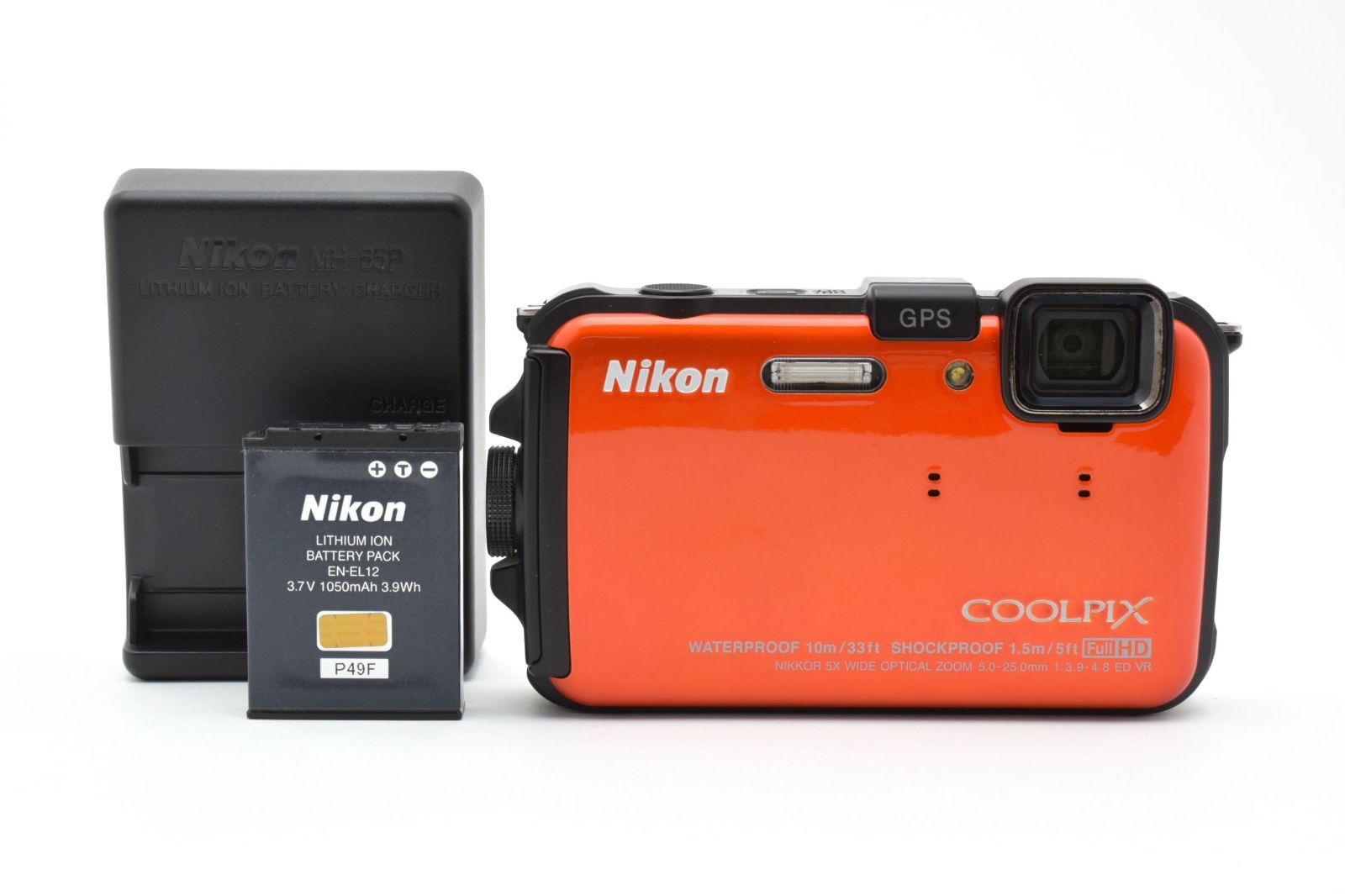 388 Nikon COOLPIX AW100 オレンジ - メルカリ