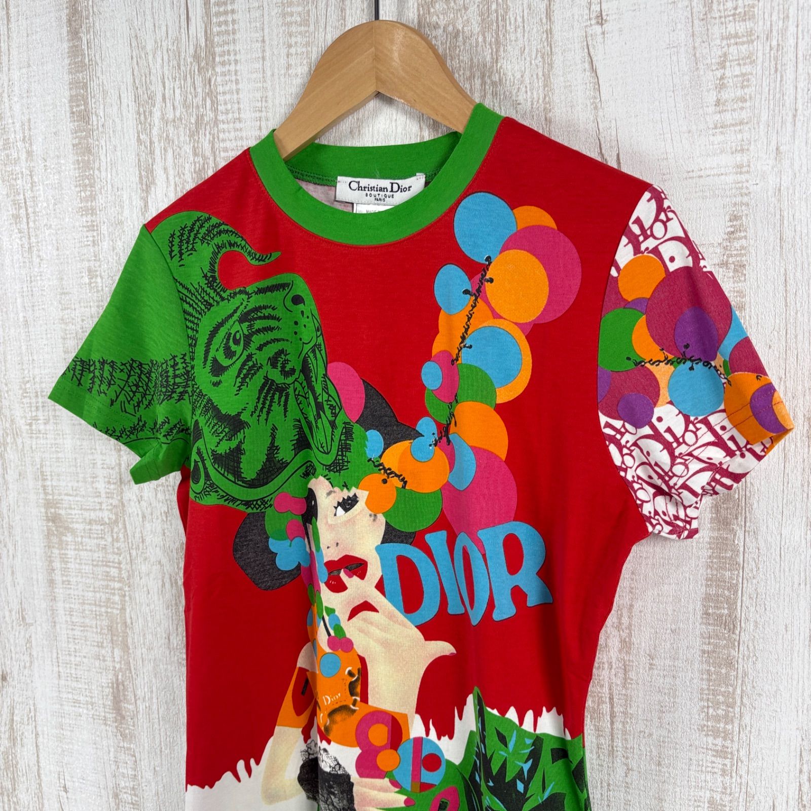 希少　激レア　Dior　ガリアーノ期　ロゴキャラクターカットソー　限定商品 希少 激レア Dior ガリアーノ期 ロゴキャラクターカットソー 限定商品