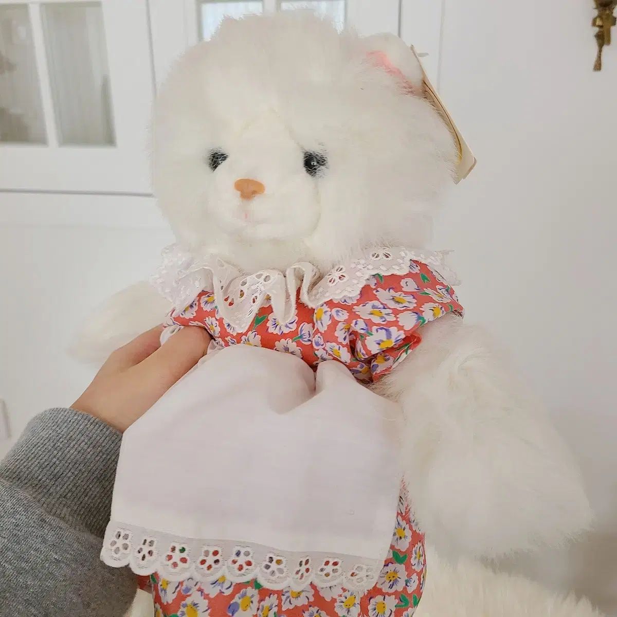 ヴィンテージ 猫 ぬいぐるみ クラシック 日本 レトロ インテリア フェアリー系 ドレス 玩具