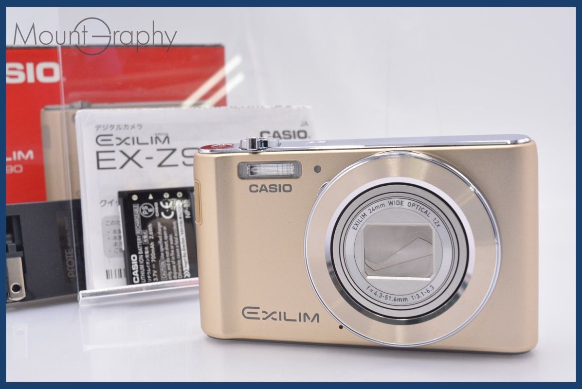 カシオ CASIO EXILIM EX-ZS190 12x 元箱、バッテリー、取扱説明書付属
