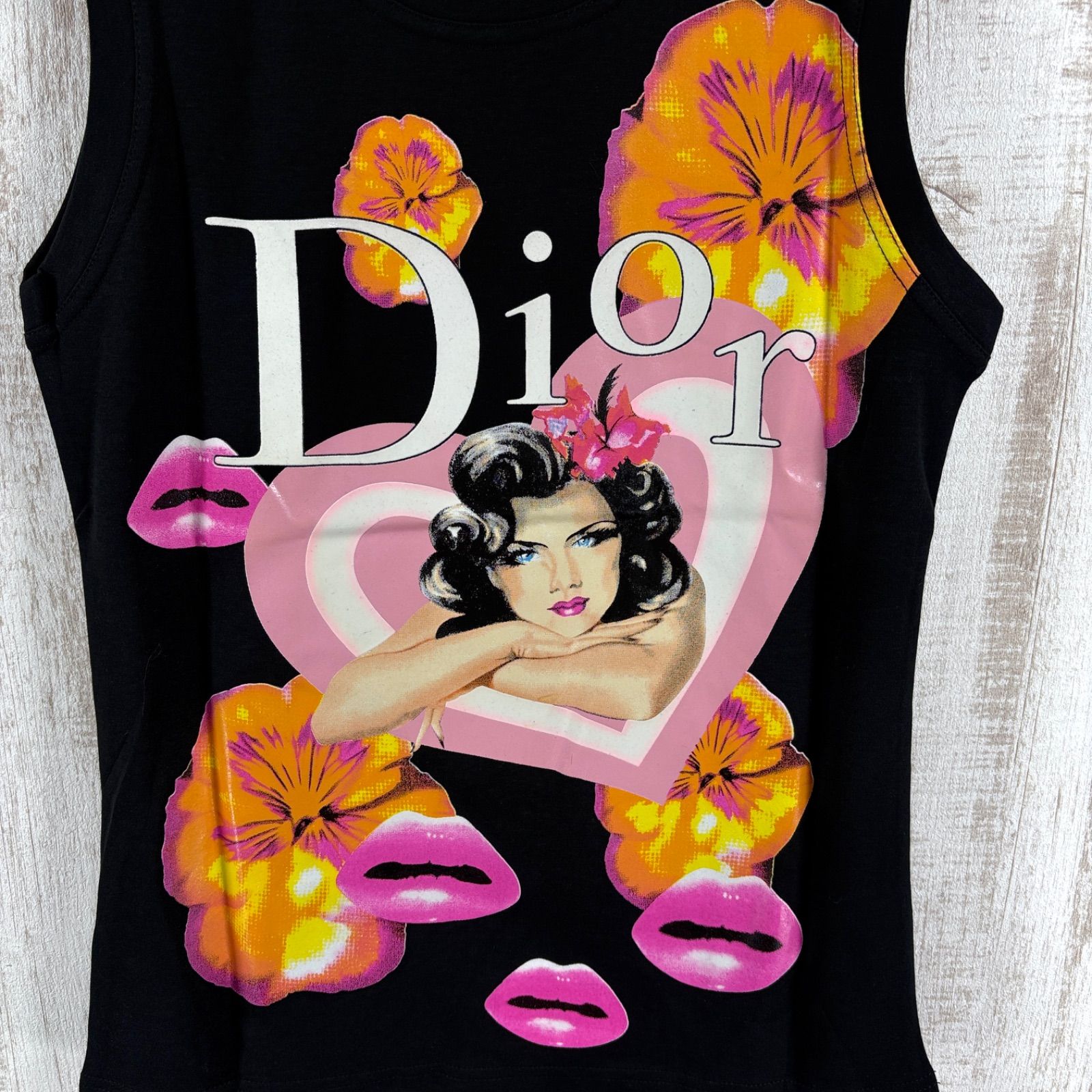 ☆ レア☆Dior タンクトップ クリスチャンディオール　ガリアーノ　ボブマリー 新品未使用 美品 激レア Christian Dior KAOS ヴィンテージ