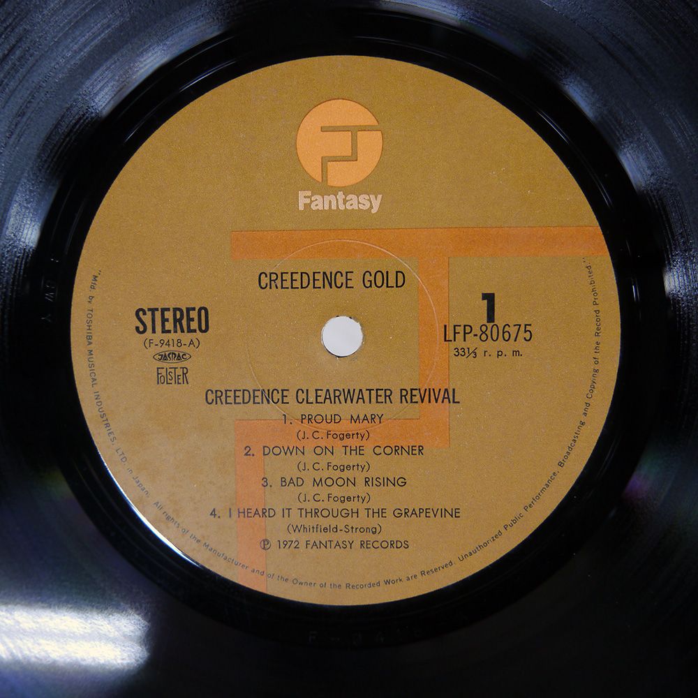 洋楽 Creedence Gold LFP-80675 LP] Creedence Clearwater Revival - Creedence Gold w/OBI LFP-80675