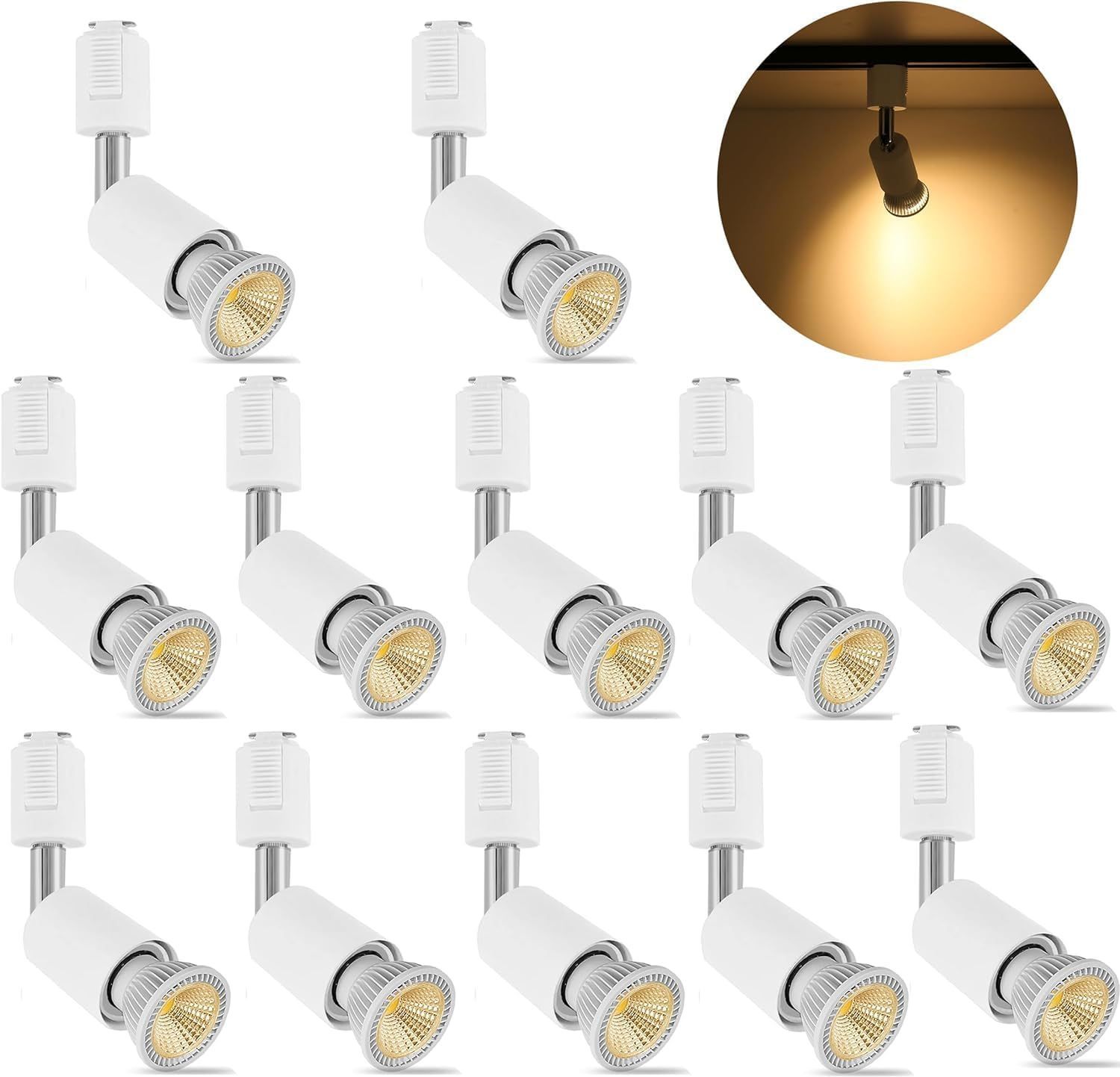 ダクトレール スポットライト LED電球付き 12個セット E26 スポットライト ダクトレール 3個セット | Wi-Fi LED電球付き - 心