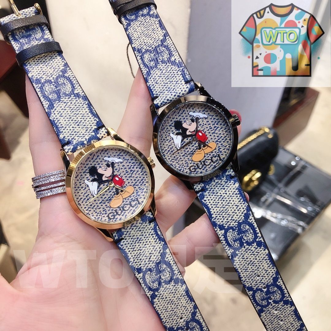 今日特価！Gucci【古?】2020×Disney 最新コラボ限定版腕時計-WTO輸入1