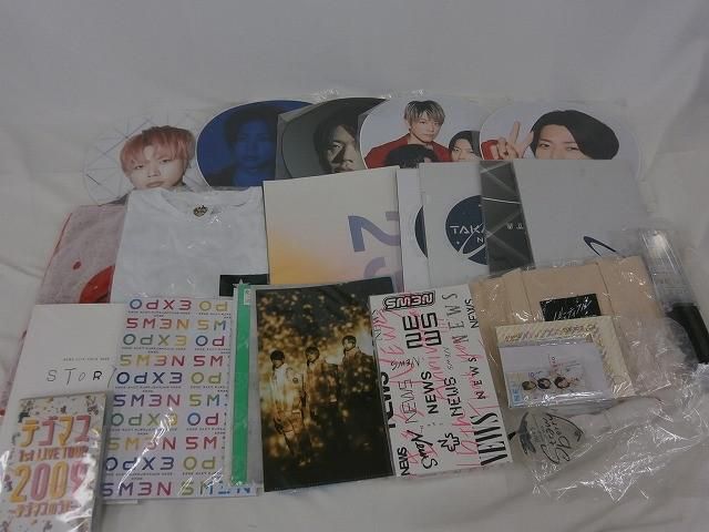 中古品 NEWS 増田貴久 テゴマス 他 ツアータオル Tシャツ ペンライト