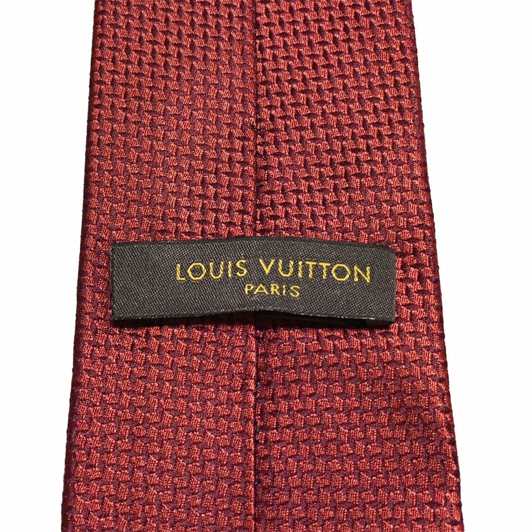 未使用級 ルイヴィトン Louis Vuitton ネクタイ シルク100% バー
