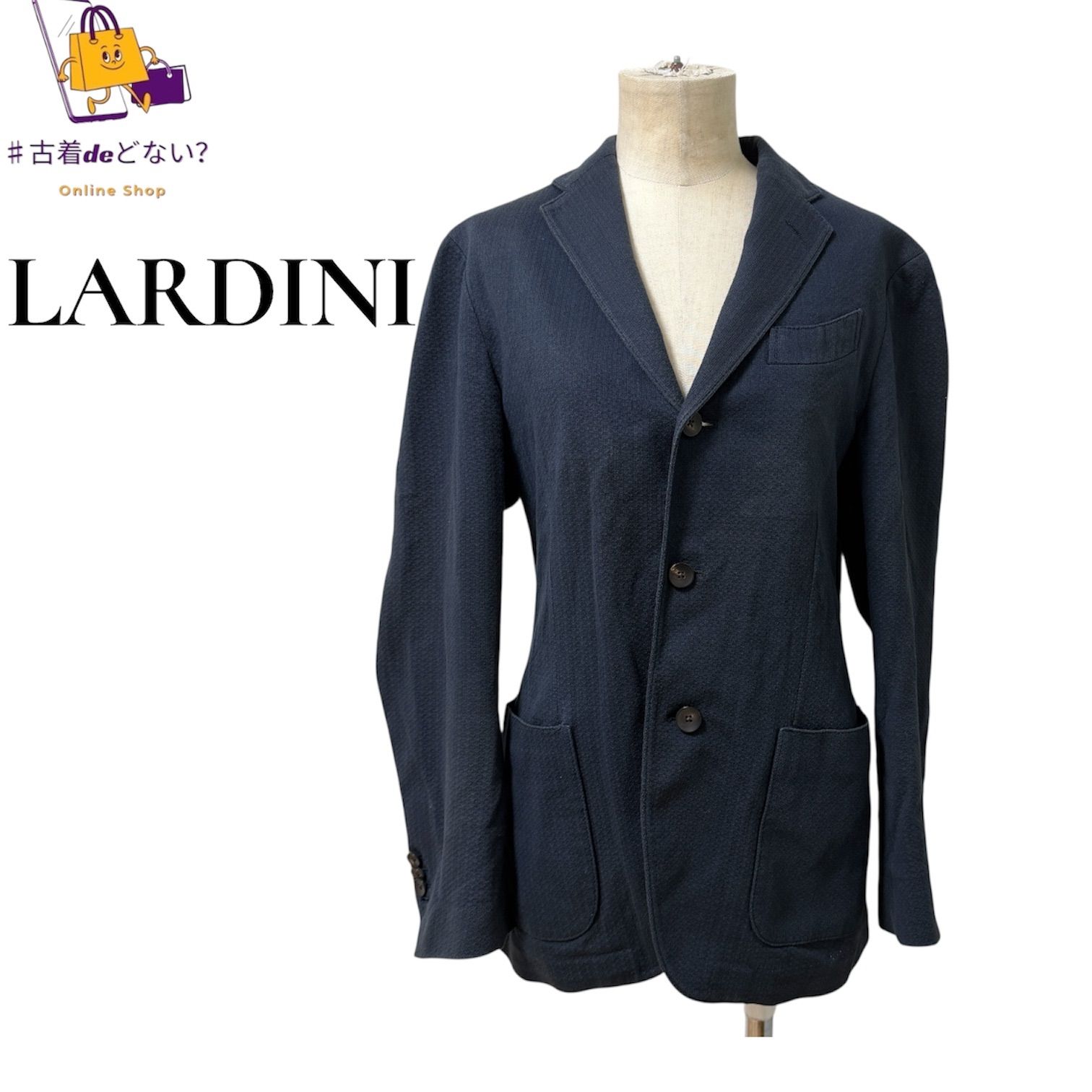 LARDINI メンズ (ラルディーニ) ジャケット ホップサック ⁄ LARDINI 