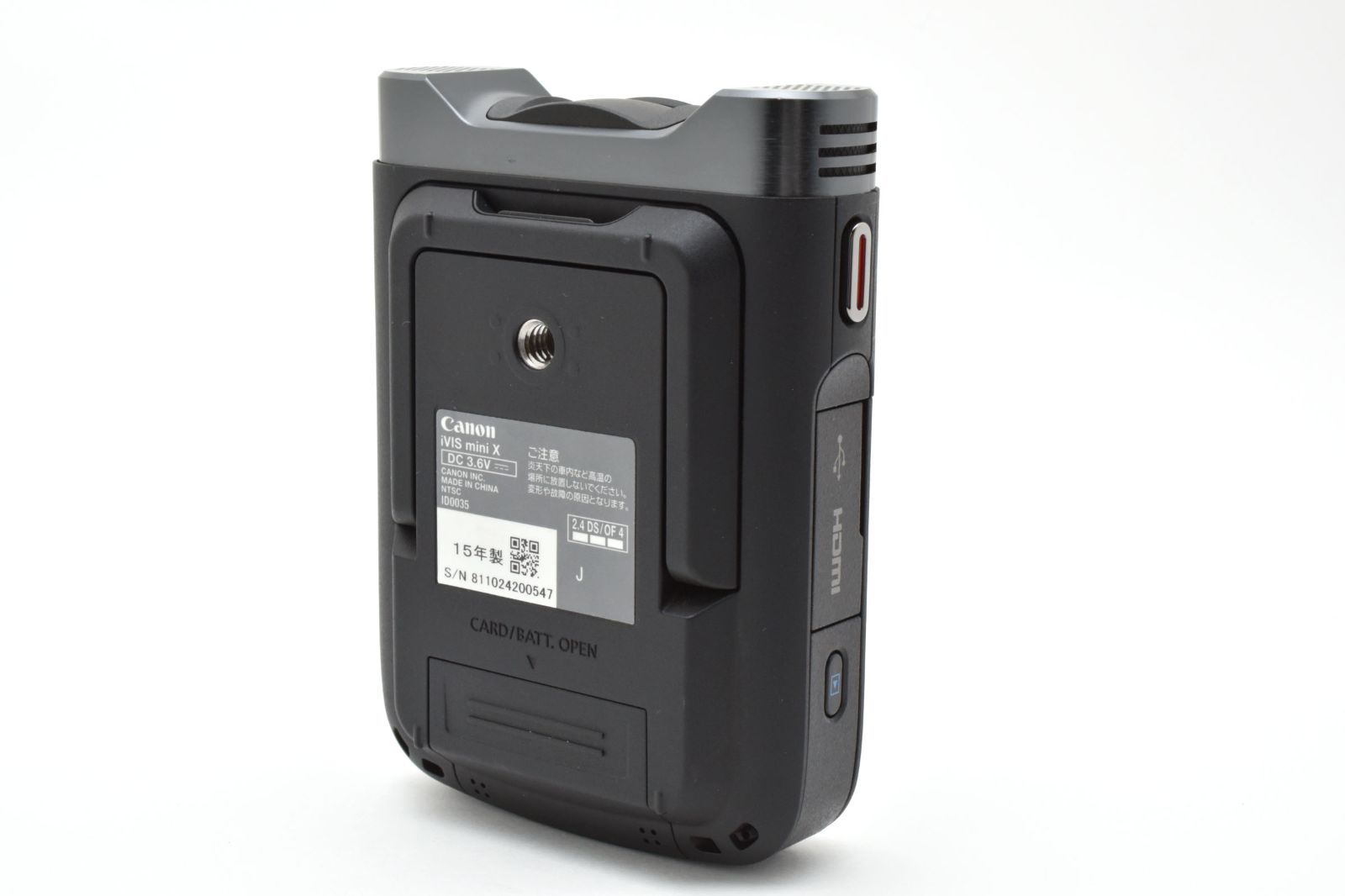 396 Canon iVIS mini X ブラック - メルカリ
