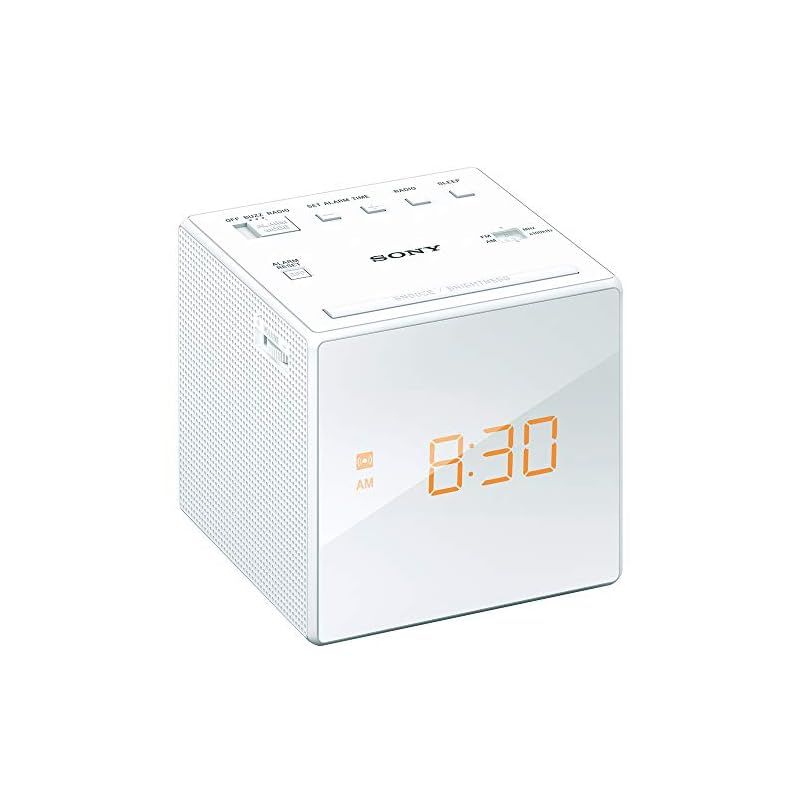 ソニー(SONY) クロックラジオ ICF-C1 : FM/AM/ワイドFM対応 おやすみタイマー ホワイト ICF-C1 W