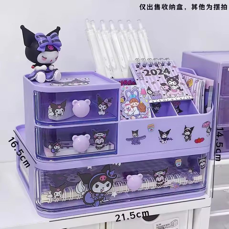 引き出し コンパートメントデスク クロミ メロディー シナモロール