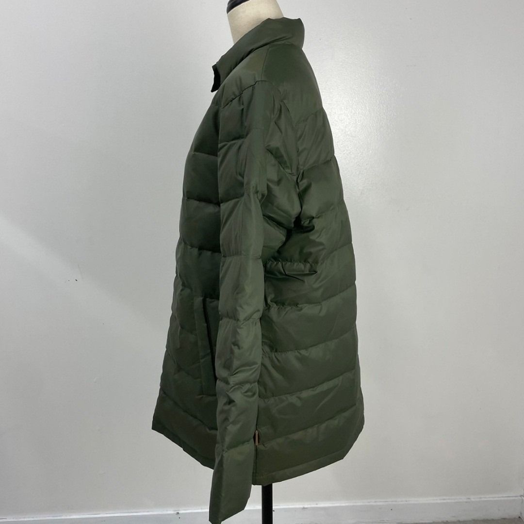 Crocodile】 新品 未使用 ロング丈 ダウンジャケット カーキ 軽量 防寒 