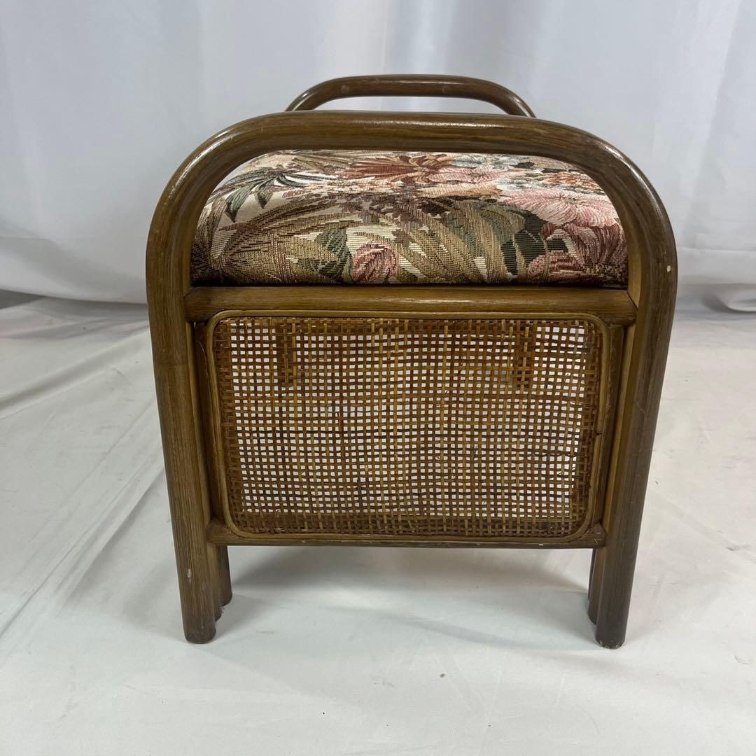 【良品】 ラタン 花柄 座椅子 スツール オットマン ローチェア 椅子 イス 良品】 ラタン 花柄 座椅子 スツール オットマン ローチェア 椅子 イス