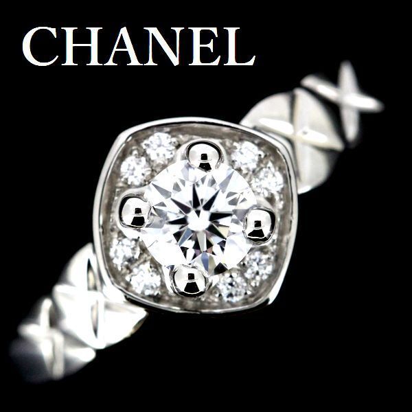 新品仕上げ CHANEL Pt950 ココ クラッシュ ダイヤ リング シャネル 新品仕上げ CHANEL Pt950 ココ クラッシュ ダイヤ リング シャネル