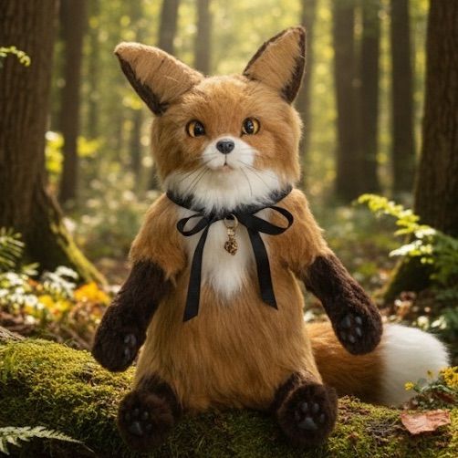 アートドール】ちょこんと子狐 羊毛フェルト - メルカリ