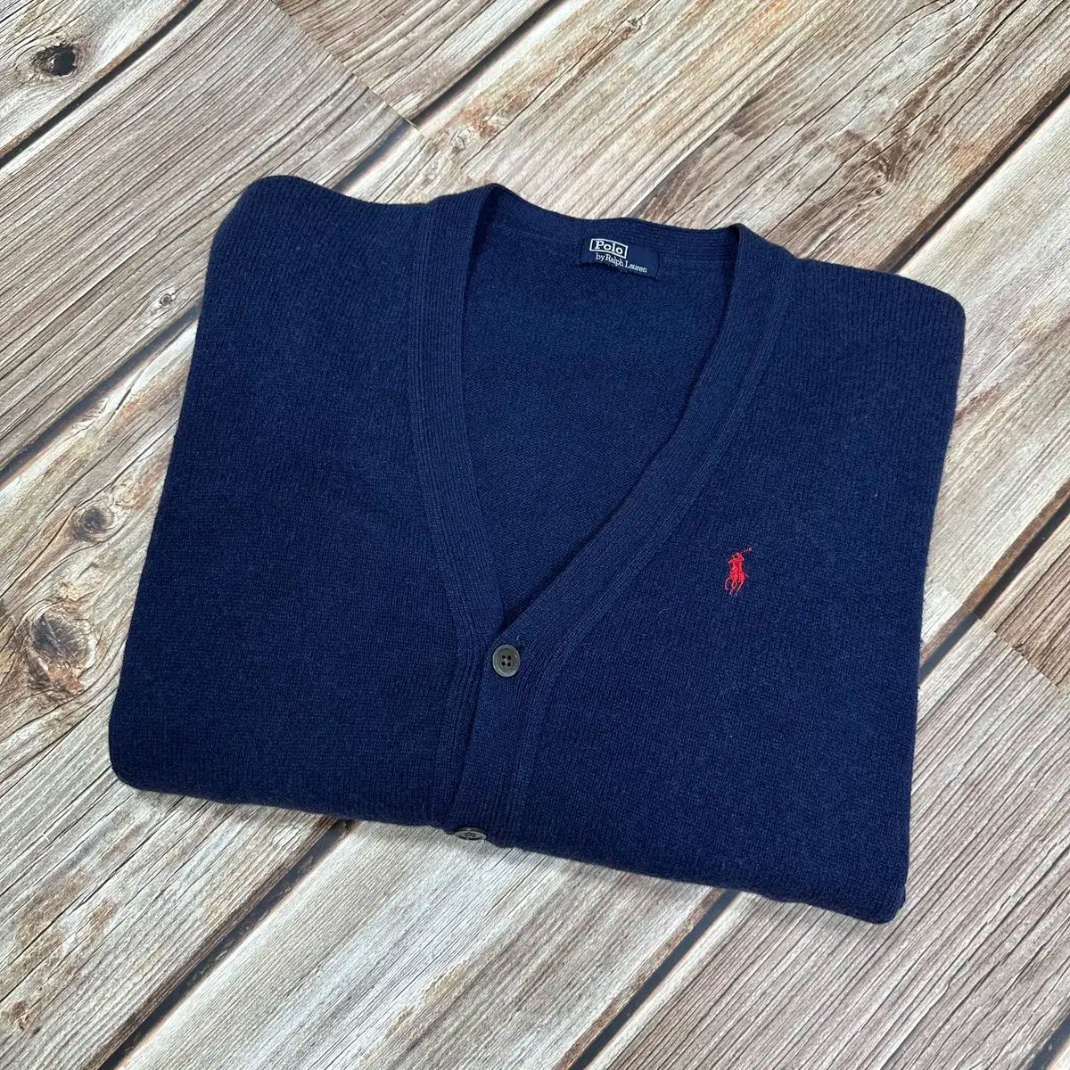 POLO RALPH LAUREN(ポロラルフローレン) ウールカーディガン ネイビー