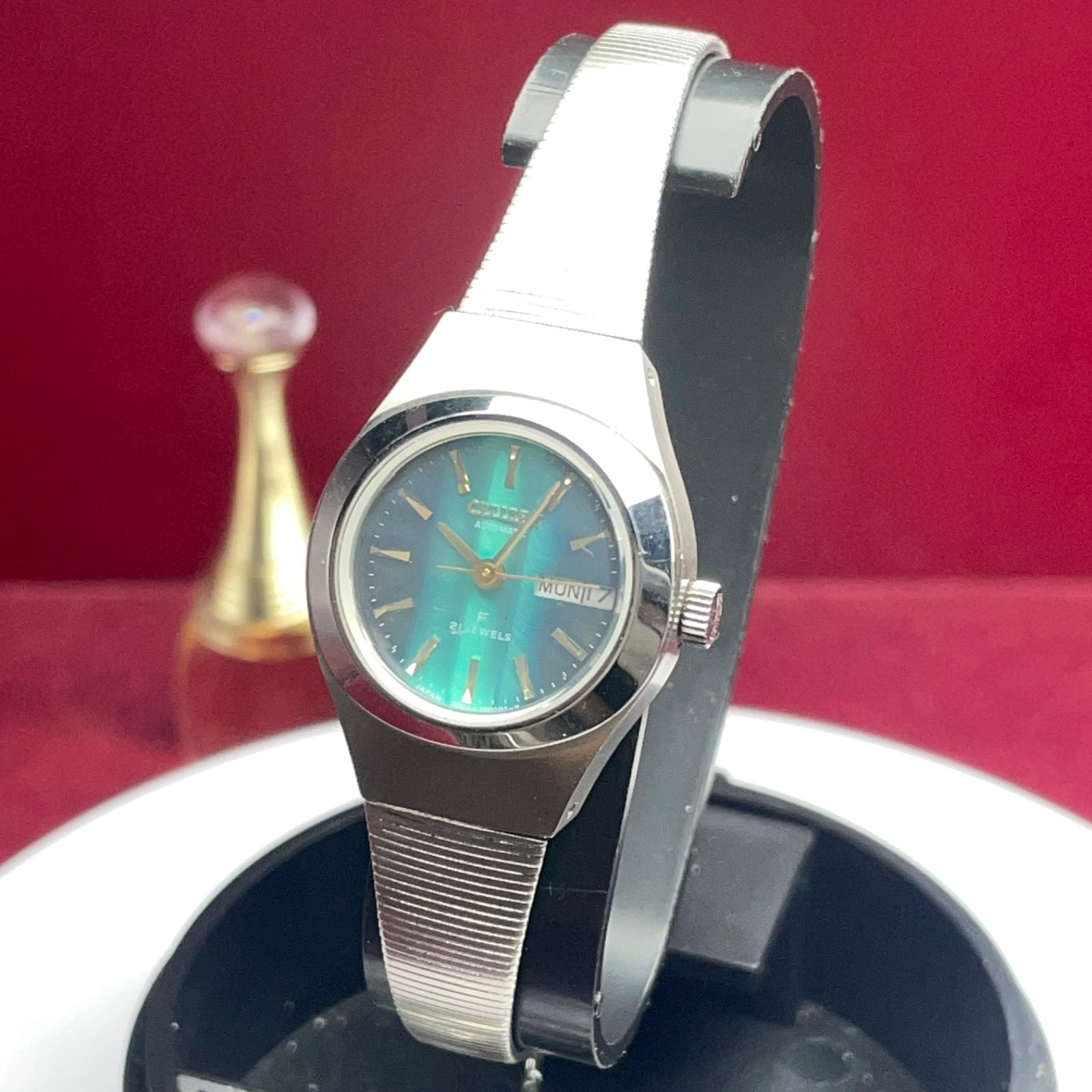 OH済 未使用保管品 70s CITIZEN コスモスターF 自動巻 純正ベルト