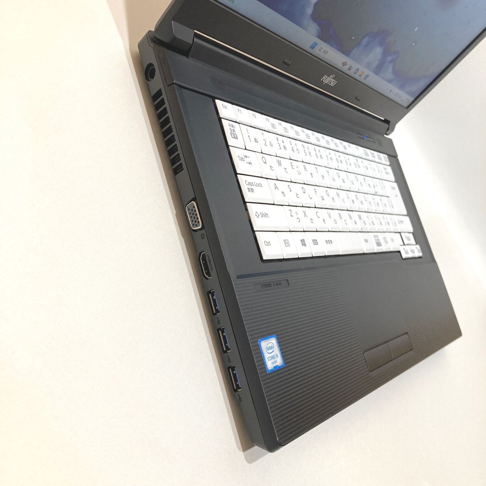 初心者向け✨快速i5・大画面・DVD◇黒◇すぐ使えるノートパソコン