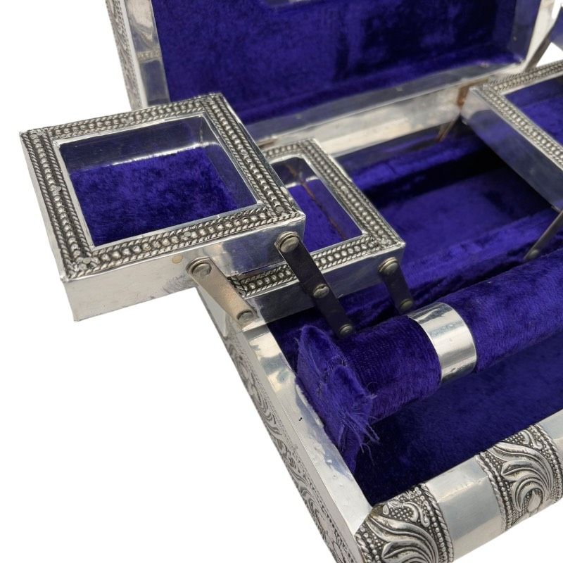 【希少】1970年代　ヴィンテージ　アンティーク　シルバー　ジュエリーボックス 楽天市場】ジュエリーボックス 装飾 宝箱 アンティーク (シルバー