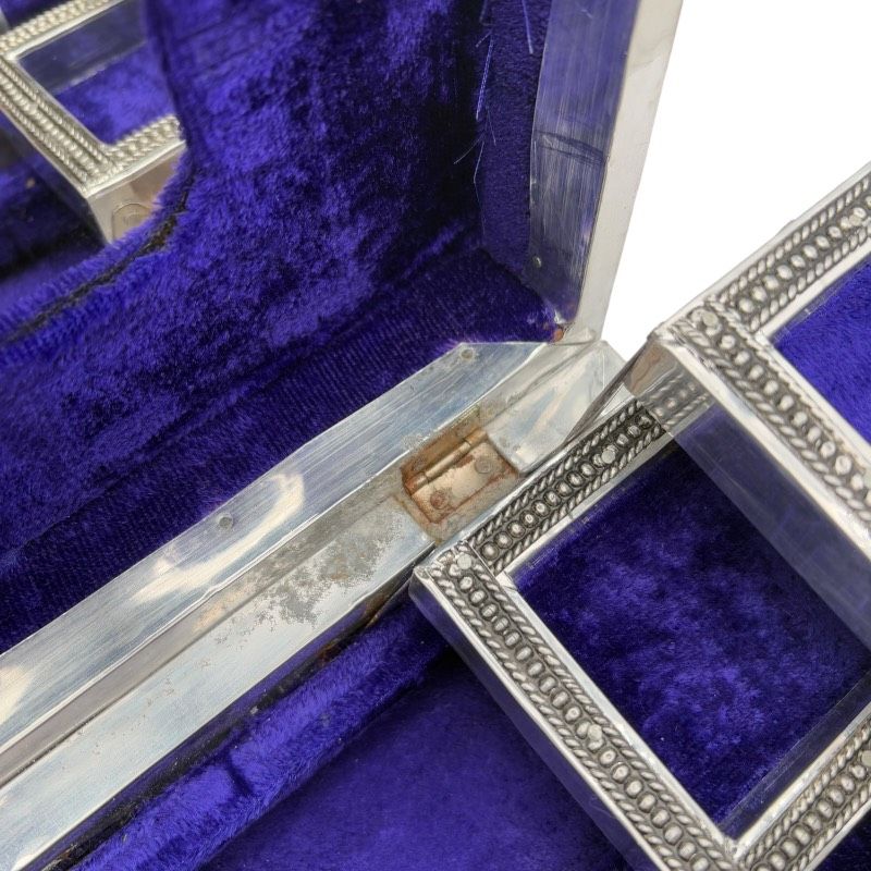 希少】シルバー アンティーク調 ジュエリーボックス 小物入れ