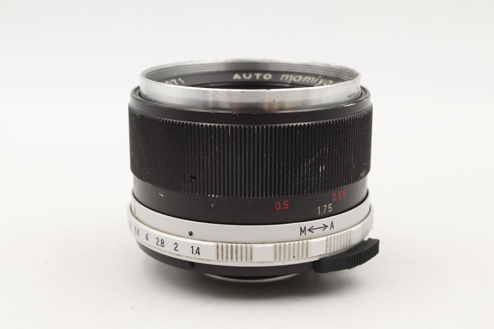 光学美品☆マミヤ mamiya AUTO MAMIYA-SEKOR 55mm f1.4 M42 希少レンズ 