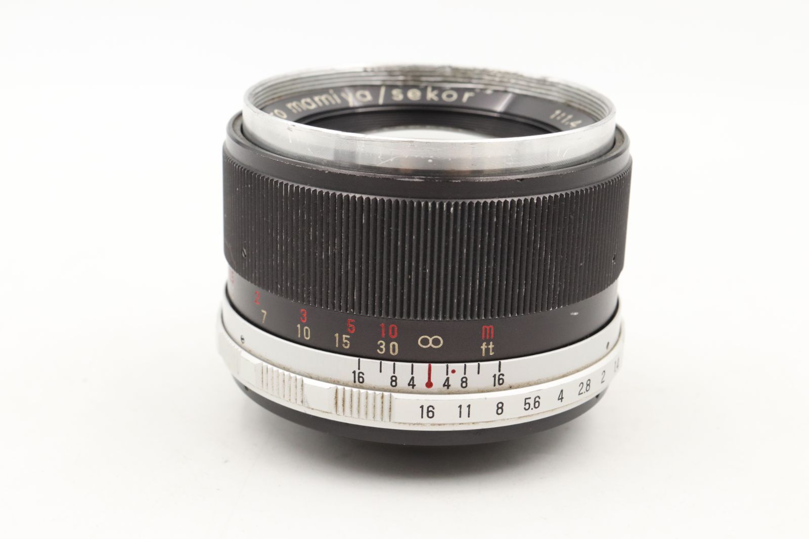 光学美品☆マミヤ mamiya AUTO MAMIYA-SEKOR 55mm f1.4 M42 希少レンズ