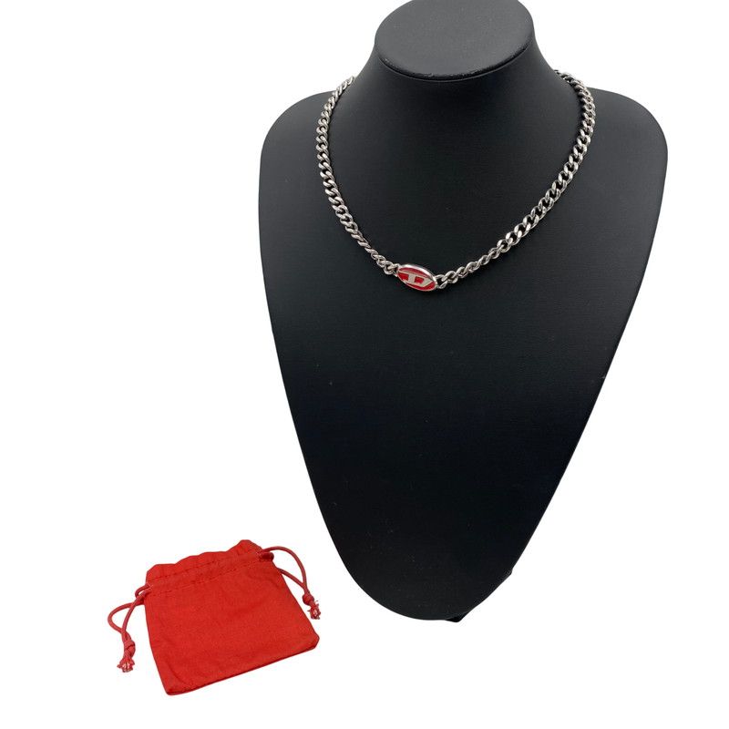 品】DIESEL ディーゼル DX1446040 LOGO CHAIN NECKLACE ロゴ チェーン 