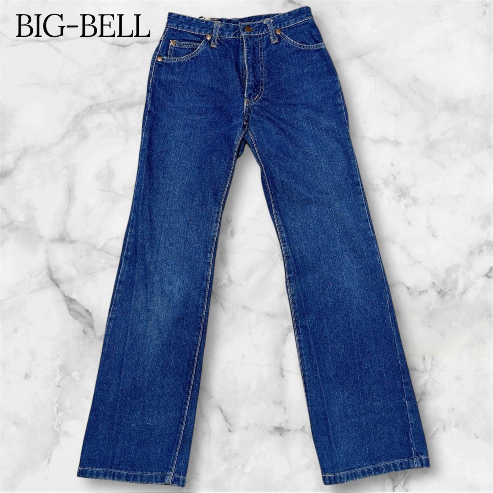 超希少 70S BIG-BELL ビッグベル W28 L32 日本製 100%コットン 国産