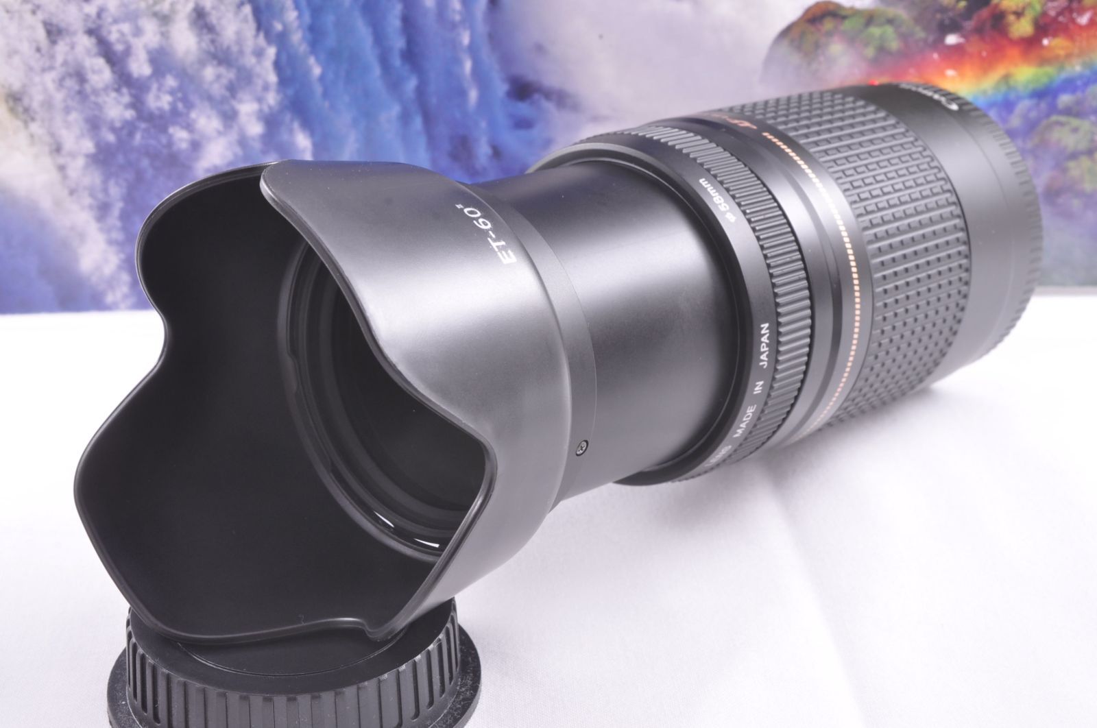 Canon EF 75-300mm F4-5.6 USM 望遠ズームレンズ フード付 キャップ付