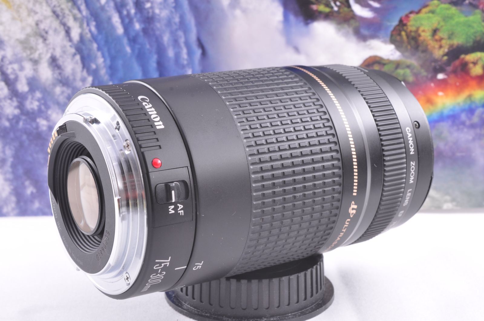 Canon EF 75-300mm F4-5.6 USM 望遠ズームレンズ フード付 キャップ付 