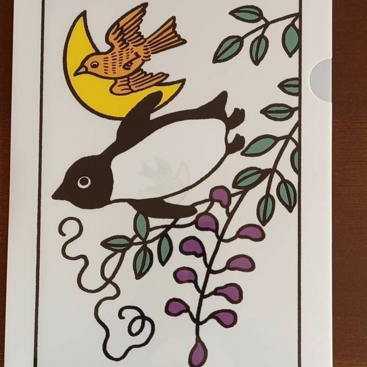 ペンギン花札 A4クリアファイル「十二の月」 12種類セット+特典