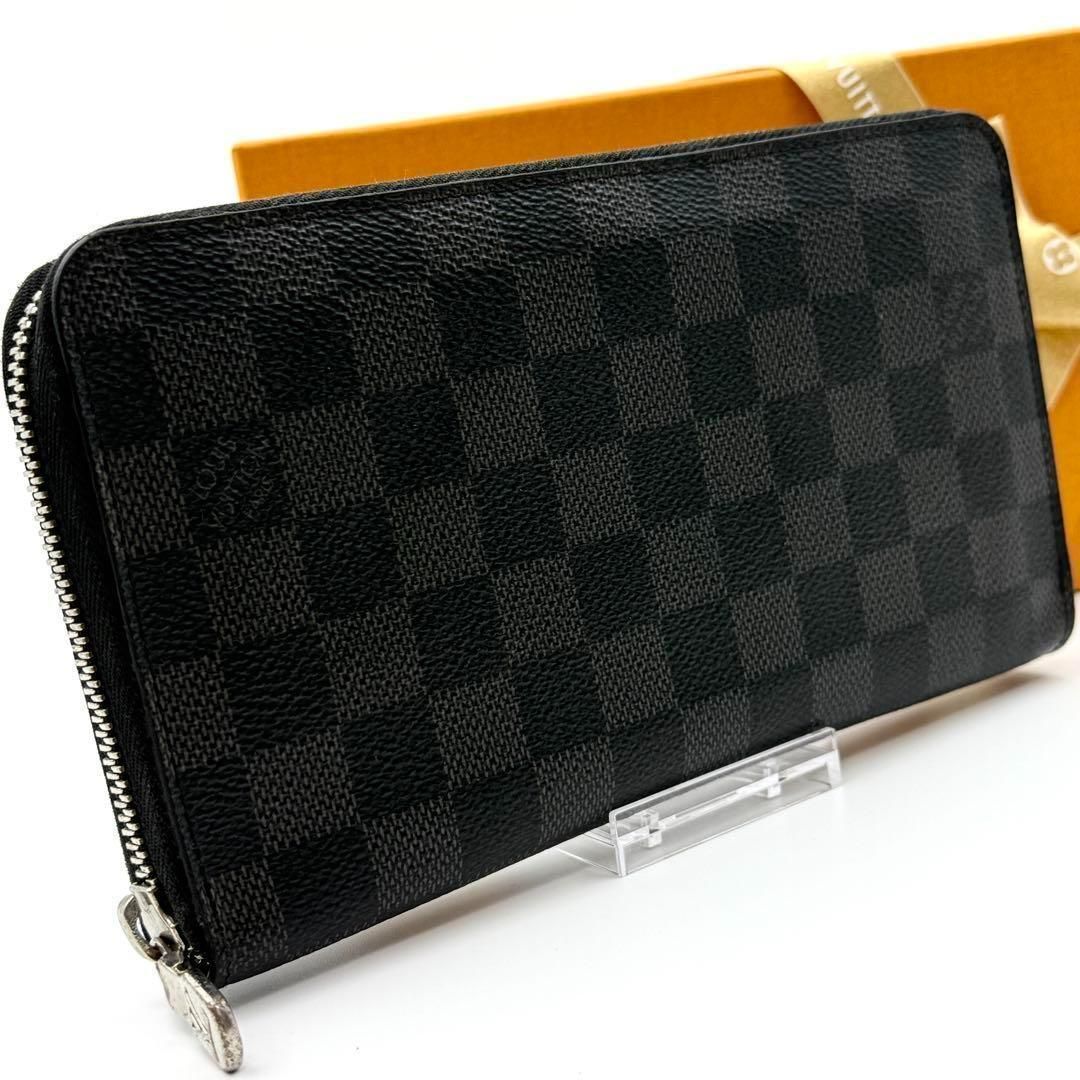 【極美品】ルイヴィトン　ダミエグラフィット　ジッピーオーガナイザー 鑑定書付】ルイヴィトン ダミエ グラフィット ジッピーオーガナイザー
